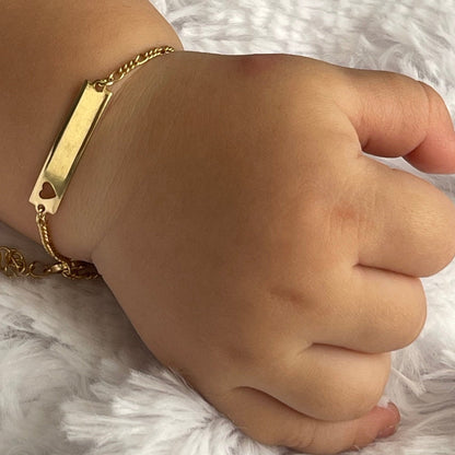 PULSERA PLACA PARA BEBÉS O NIÑOS